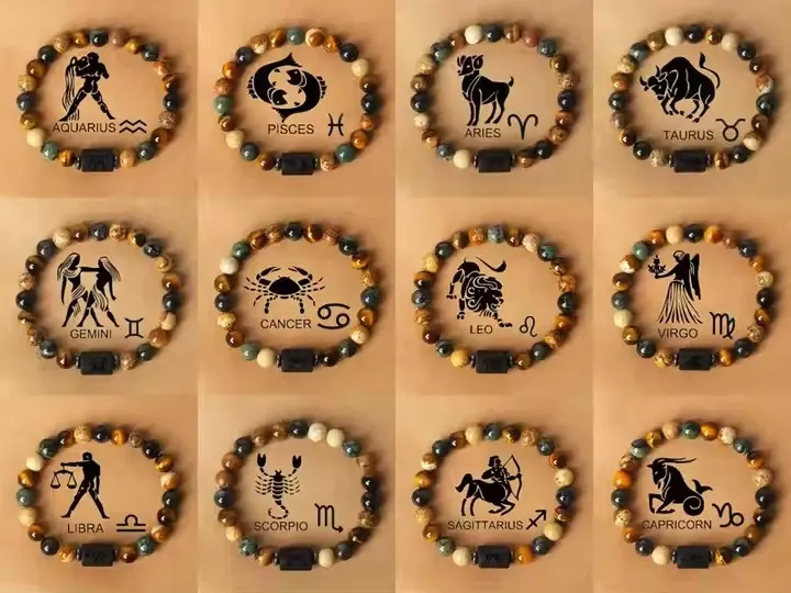 Manilla Pulsera Signos Zodiaco Unisex Horóscopo Regalo Pareja