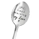 Cuchara Cafe Leche Frases Amor Pareja Obsequio Acero Inox