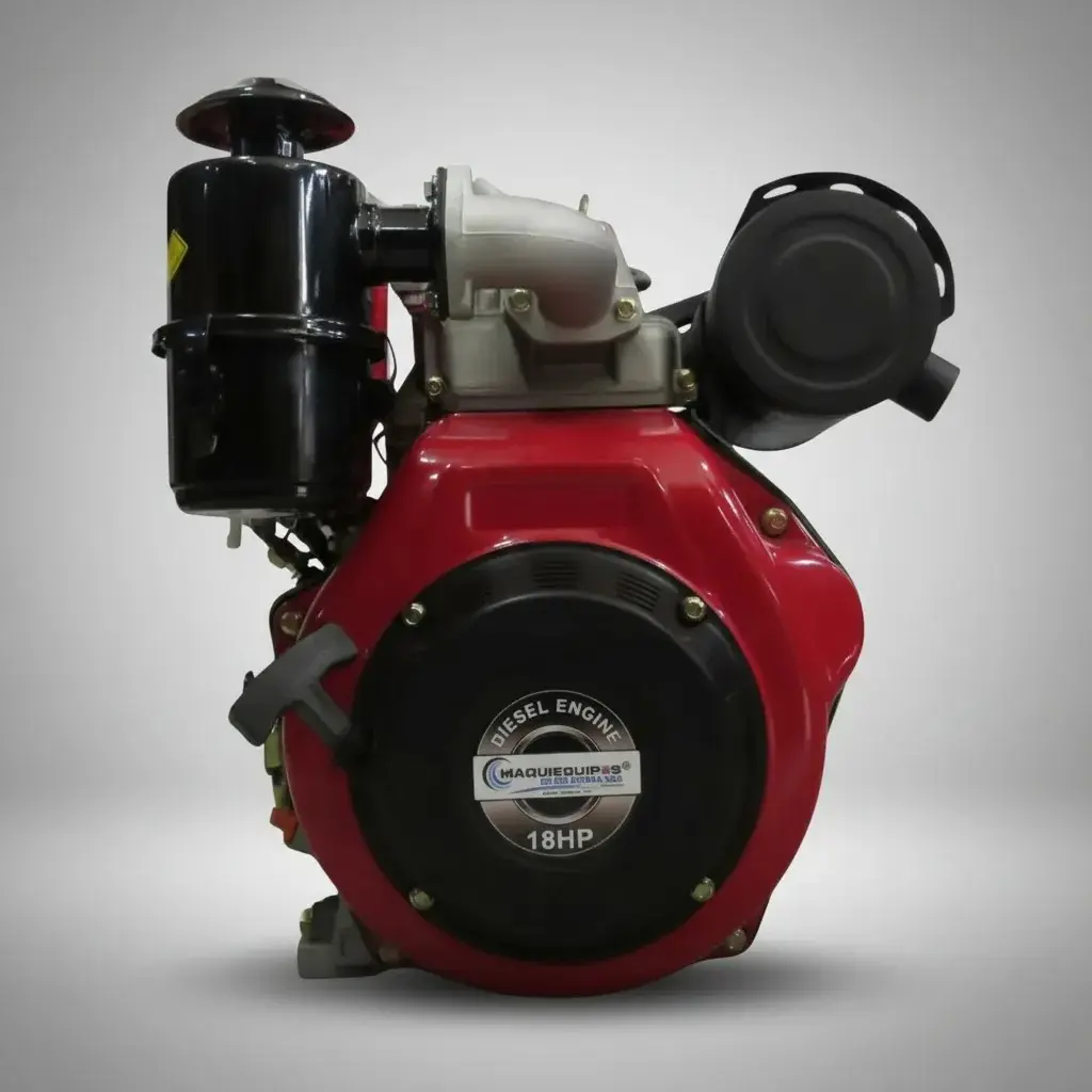 Motor diesel acpm 18HP 3600 RPM eje cuña rosca 1"