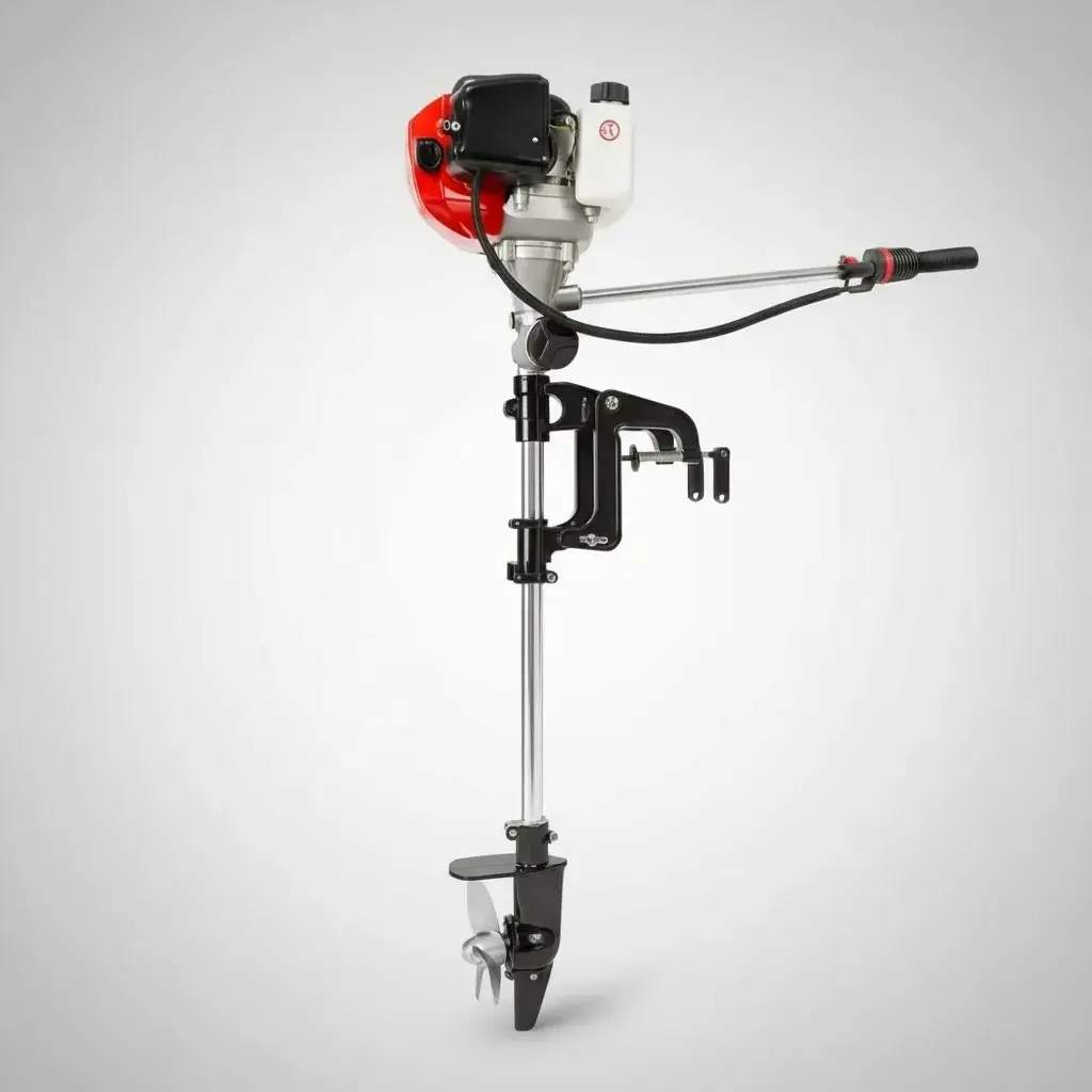 Motor fuera de borda peque peque 2 tiempos 2.5HP potente y compacto