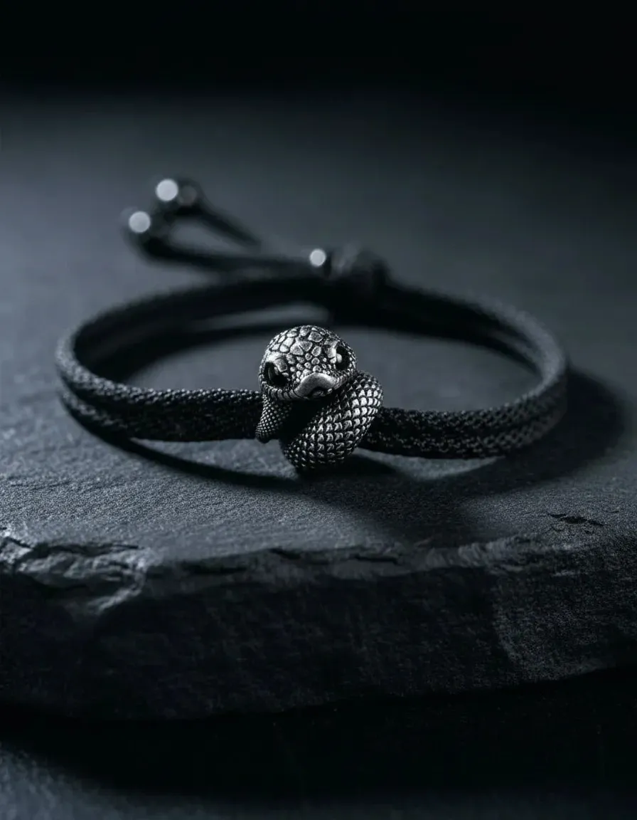 Pulsera Manilla Brazalete Serpiente Mística Sabiduría Unisex Premium