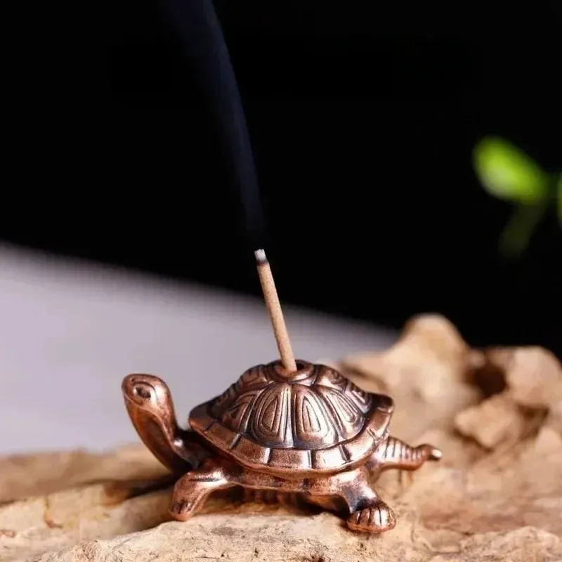 Mini Incensario Tortuga Decorativa Porta Incienso Zen