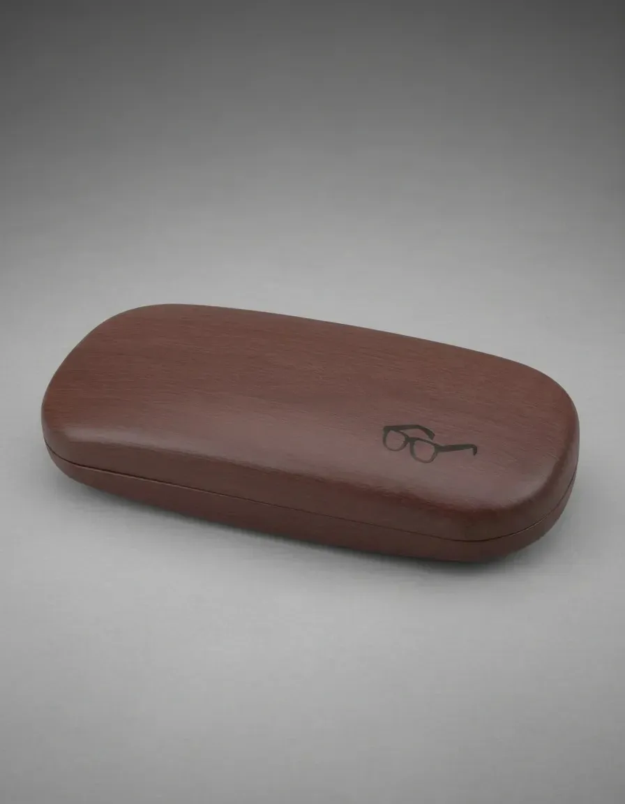Estuche Protector Rigido Lentes Gafas Anteojos Tipo Madera